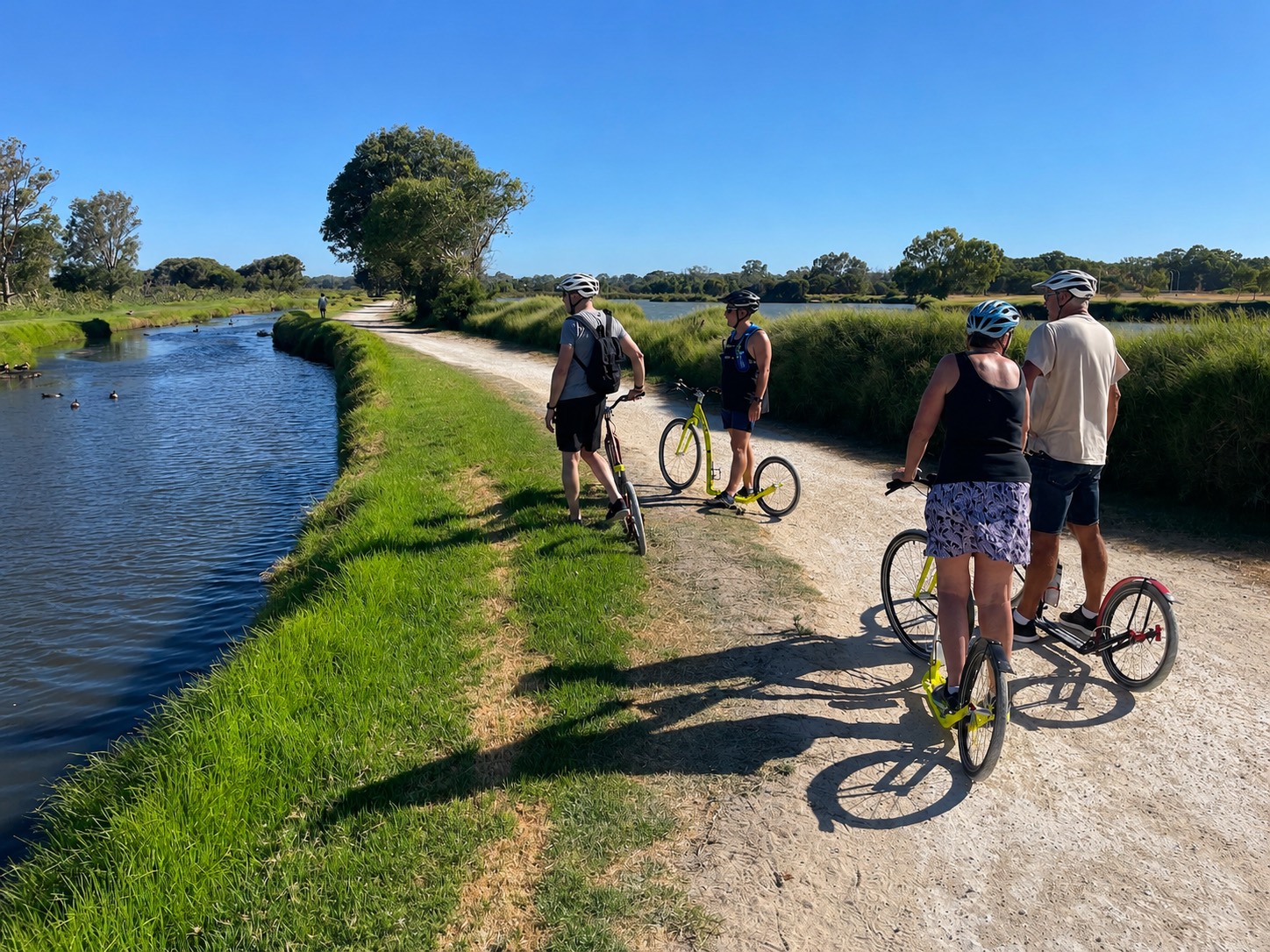Custom Team Ride — riders on footbikes in Perth